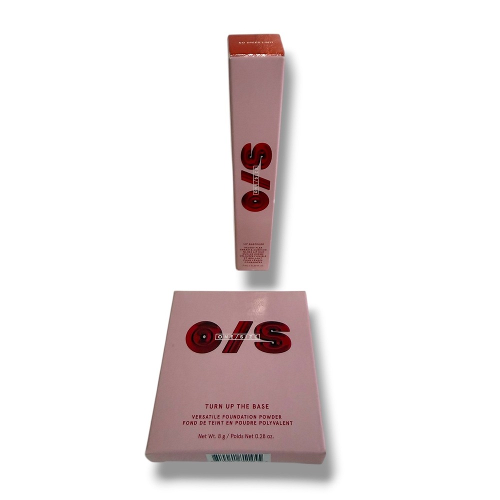 One/Size Turn Up The Base Foundation Powder Lip Snatcher Lip Cream Gloss Bundle